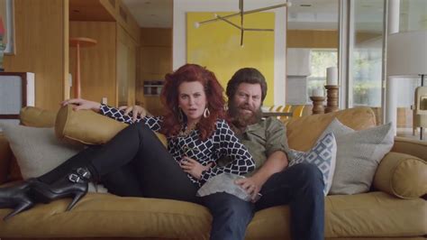 who are the actors in the sling commercial|Sling TV exposes Nick Offerman and Megan Mullally。